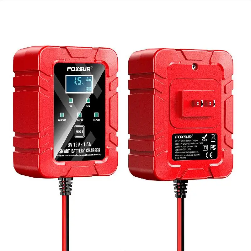 

Car Battery Charger, 6V And 12V Smart Fully Automatic Battery Charger Maintainer, Trickle Charger, Battery Desulfator For Car