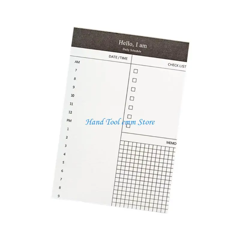 H37F 5Pcs Business Note Memo Pad For Daily Planning Checklists Schedules Management