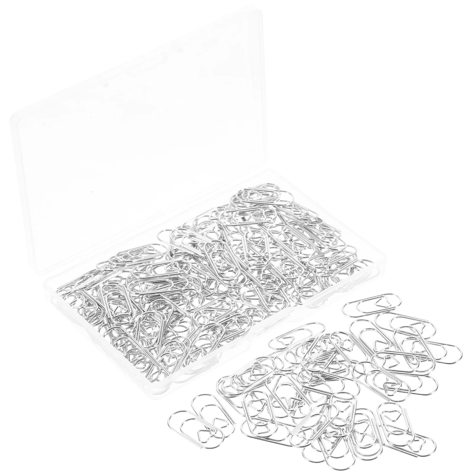 150 Pcs Love Paper Clip Mini Clips Cute Creative Shaped Paperclips Bulldog Office