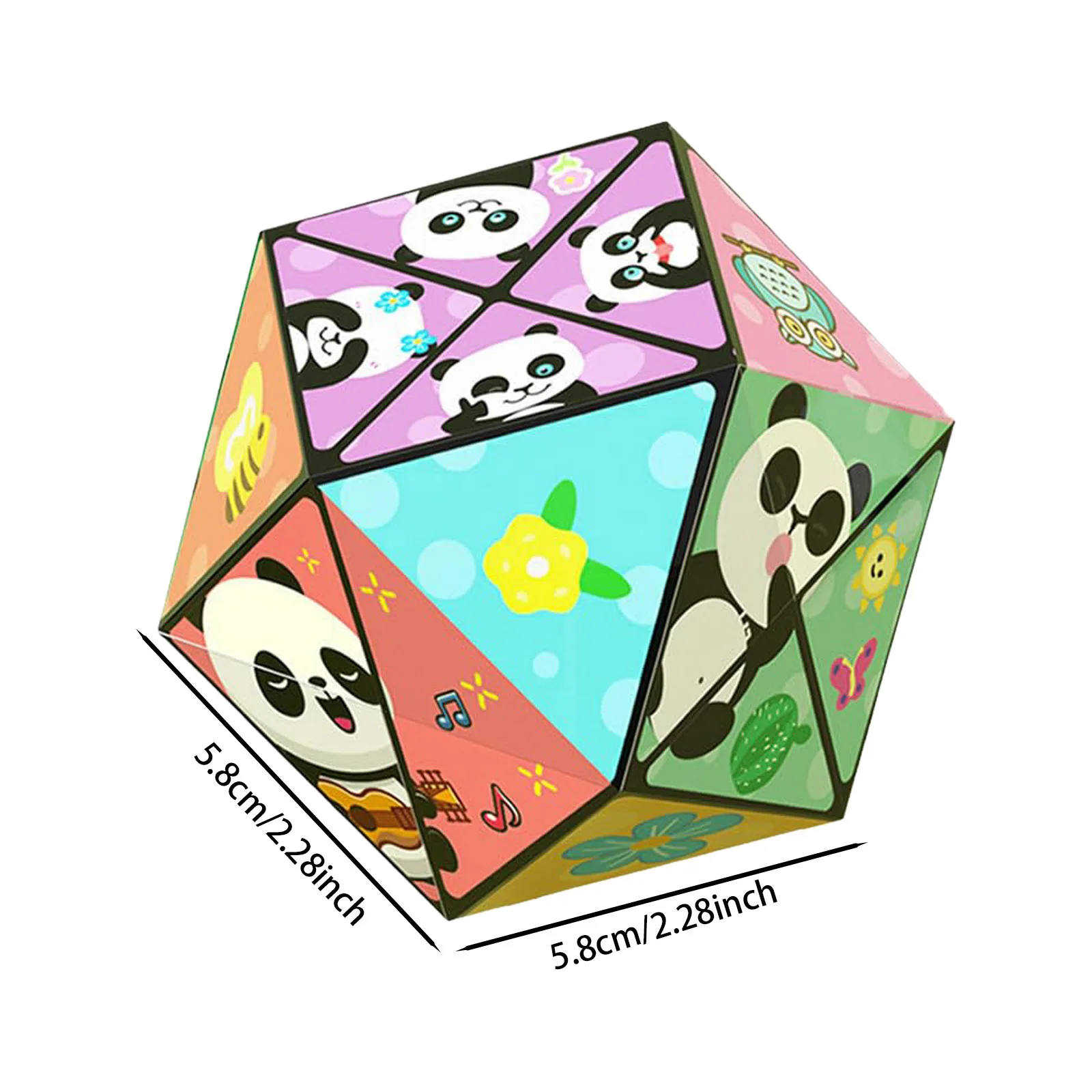 

Игры для детей 2-4 лет, набор складных кубиков панды, 3D деформированный куб, снятие стресса, здание, подарок для стресса и малышей, математический возраст 2