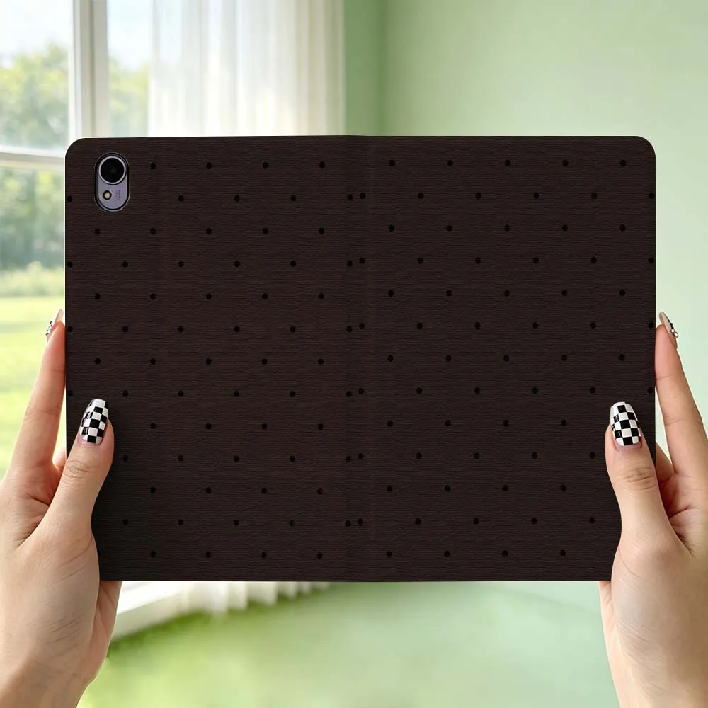 Brown Polka Dot Pattern For Huawei MediaPad MatePad Honor Pro V6 9 V8 X9 X 10 13.3 12.3 11 11.5 Inch Tablet Case Pen Tray