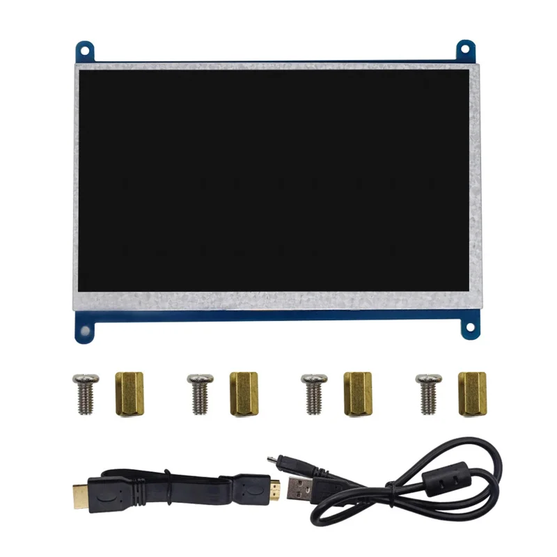 Imagem -03 - Hdmi Monitor de Tela Lcd 1024x600 Não Toque Compatível com Raspberry pi Banana pi