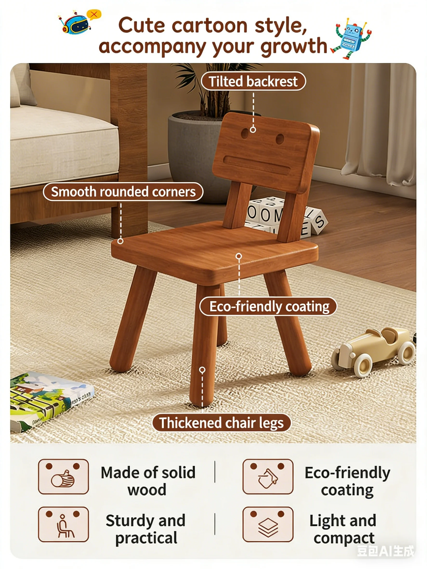 Krzesło dla dzieci z litego dr – Adirondack Chair Wood recenzja i cena