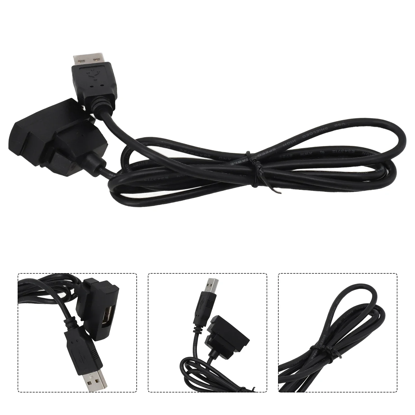 USB Adapter USB Plug Adapter For Golf For R32 2004-2011 Front For RCD510 RNS315 For Rabbit 2007-2011 Black NONE