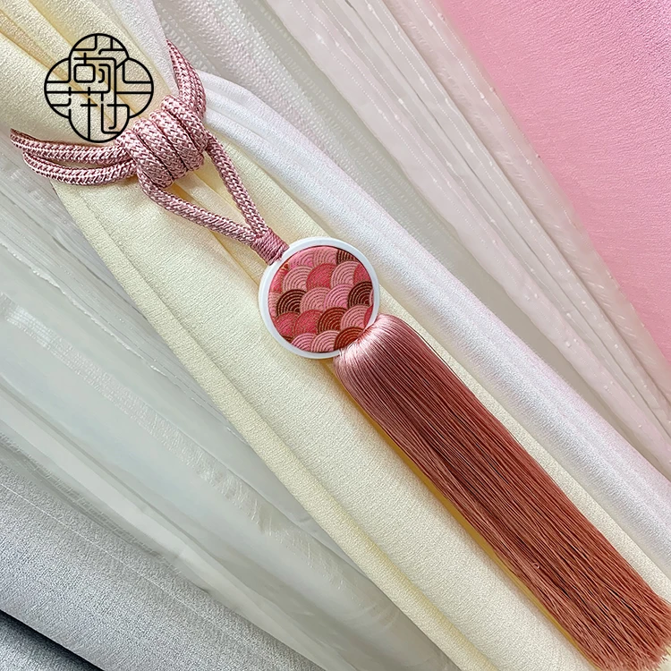 2 pcs/set Curtain hanging ball ties tying ropes curtain buckles  decorative hanging tassels accessories