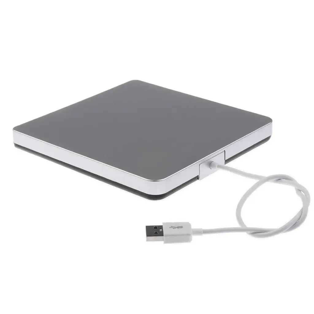 USB2.0 External DVD Writer Metal Optical Drive Burner High Speed for Notebook Desktop Windows 10