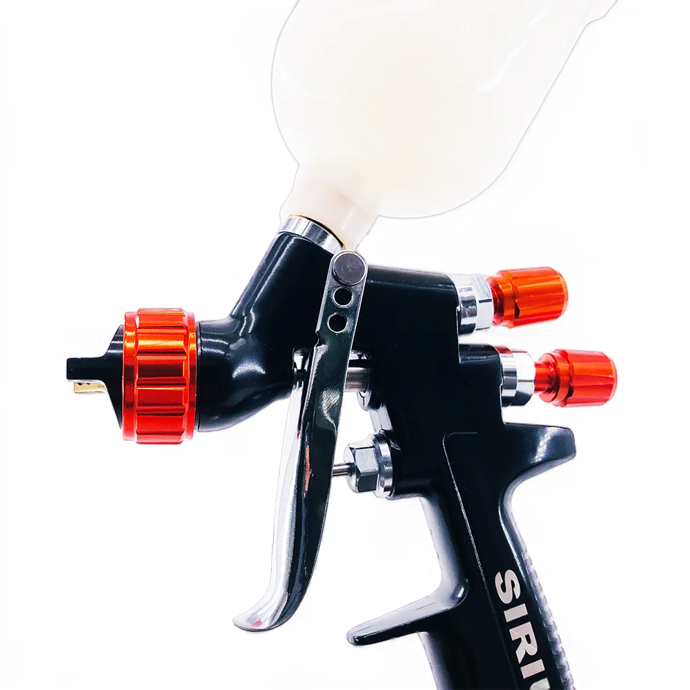 Sirius HVLP Mini Gravity Feed Spray Gun 1.2mm Stainless Steel Nozzle DIY Painting Kit Portable Auto & Furniture Repair Paint Gun