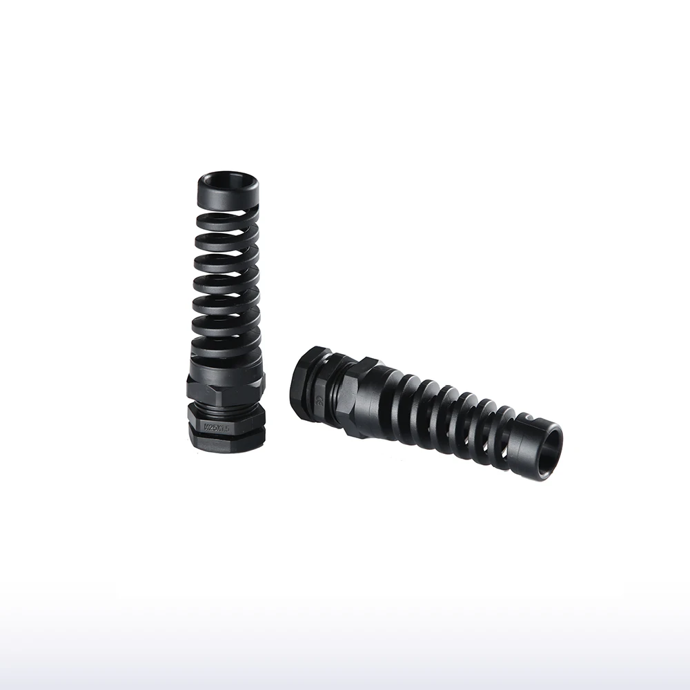 5PCS Waterproof Anti-bending Cable Gland M25 Plastic Joint Nylon PA66 Torsion-proof Glands Seal Joint Connector
