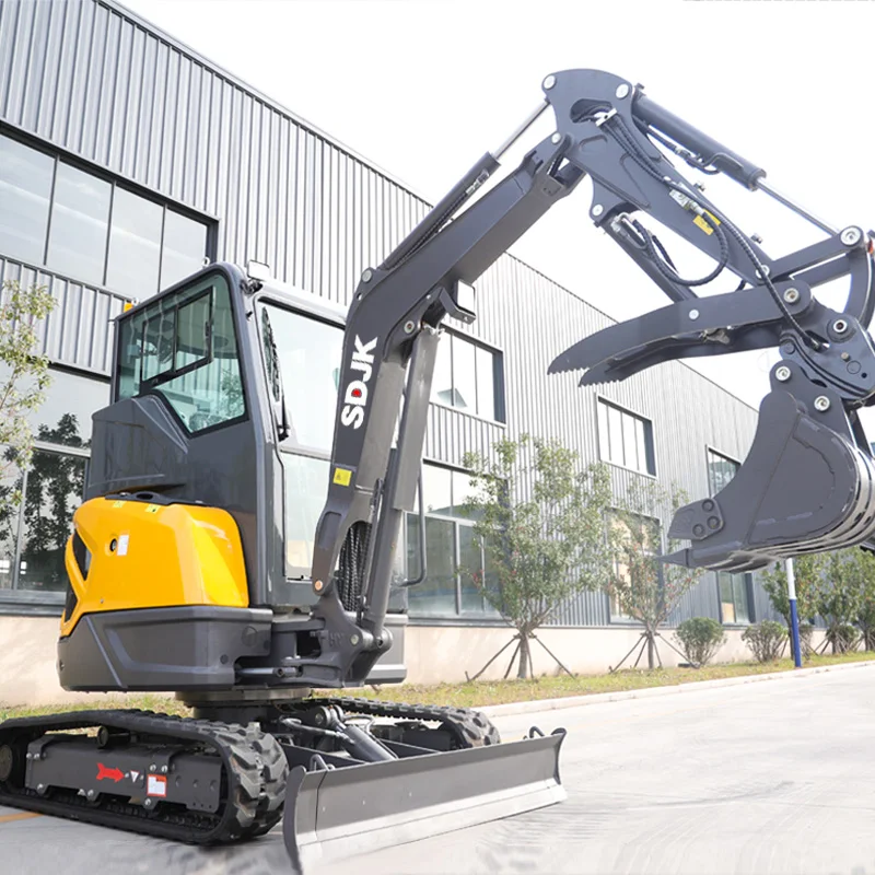 حفارات صغيرة متعددة الوظائف 1 طن 2 طن نماذج متعددة كابينة مغلقة قابلة للتخصيص متاحة حفارة صغيرة