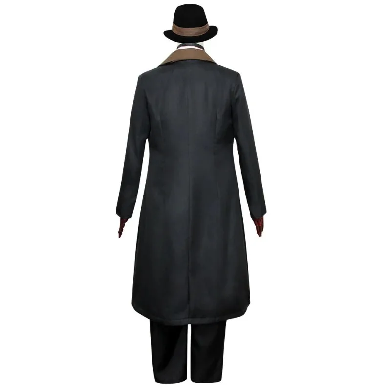 Nuevo 2025 perros callejeros Bungou Nakahara Chuuya disfraces Cosplay chaqueta conjunto completo con sombrero guantes C 002 Bear House Anime