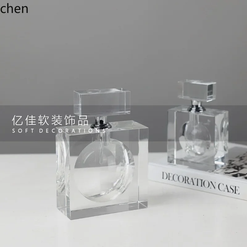DSAhigh-end transparent creative decoration perfume bottle ornament bedroom dresser desktop decoration