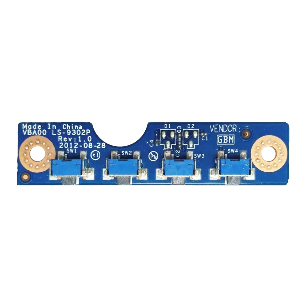 Power Button Board para Lenovo, Media Function Control, placa original, LS-9302P, C540