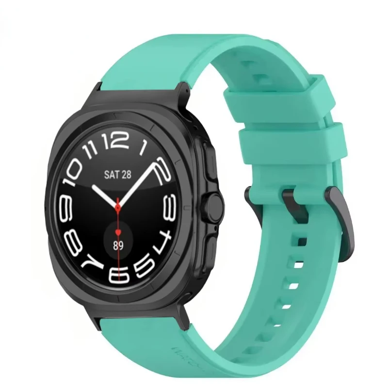 حزام سيليكون لساعة سامسونج جالاكسي الترا 2025 47 مللي متر سوار معصم بديل قابل للتنفس لساعة جالاكسي الترا 47 مللي متر ملحقات