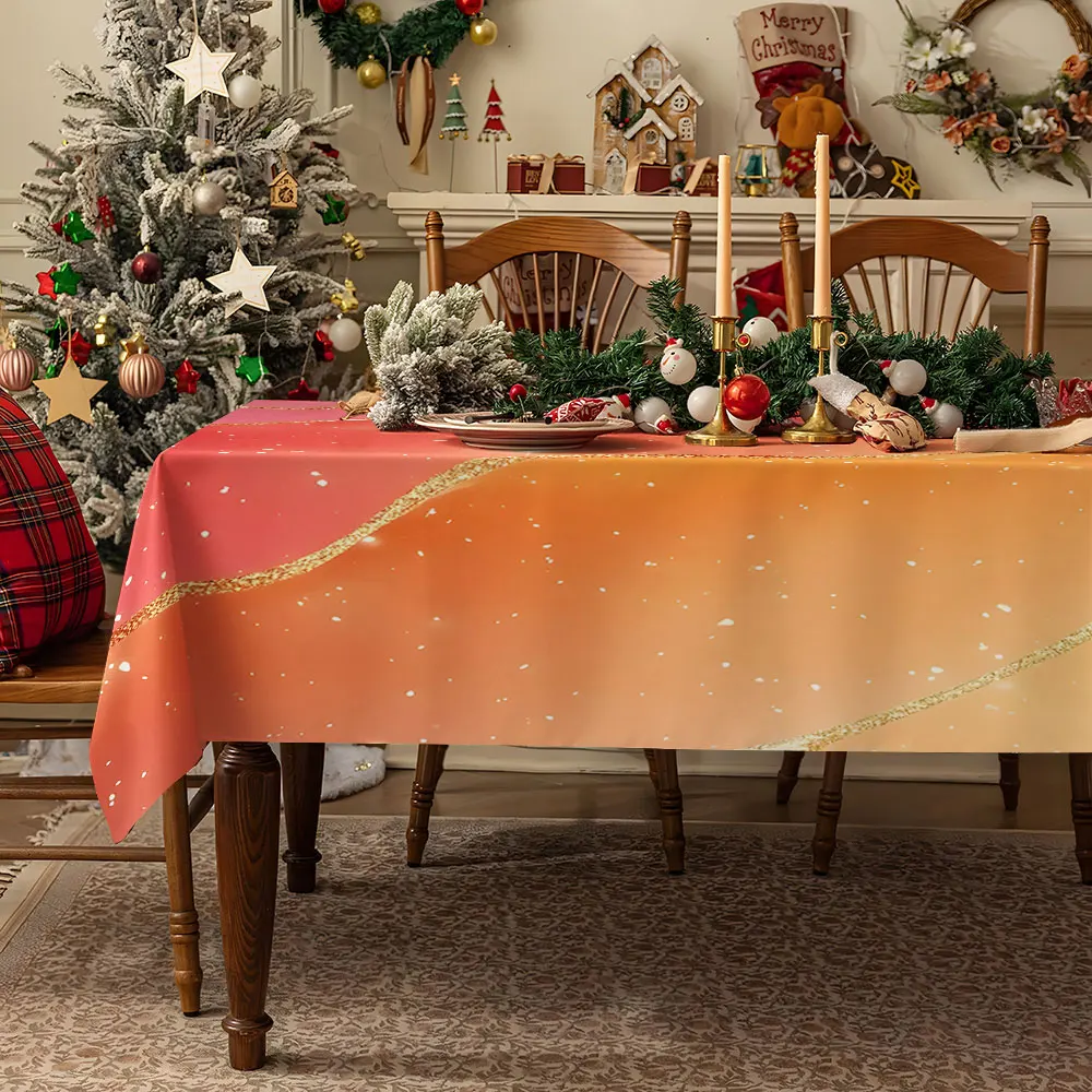 Gilded Panther Peony Table Cloth Waterproof Tablecloth Spill Proof Table Cloth, Wipe Clean Table Cloth for Dining Camping