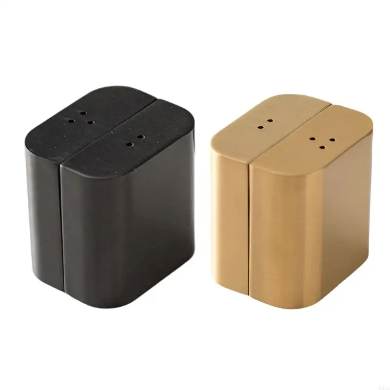 

Q0KA Stainless Steel Seasoning Shakers For Modern Kitchens Portable Spices Container