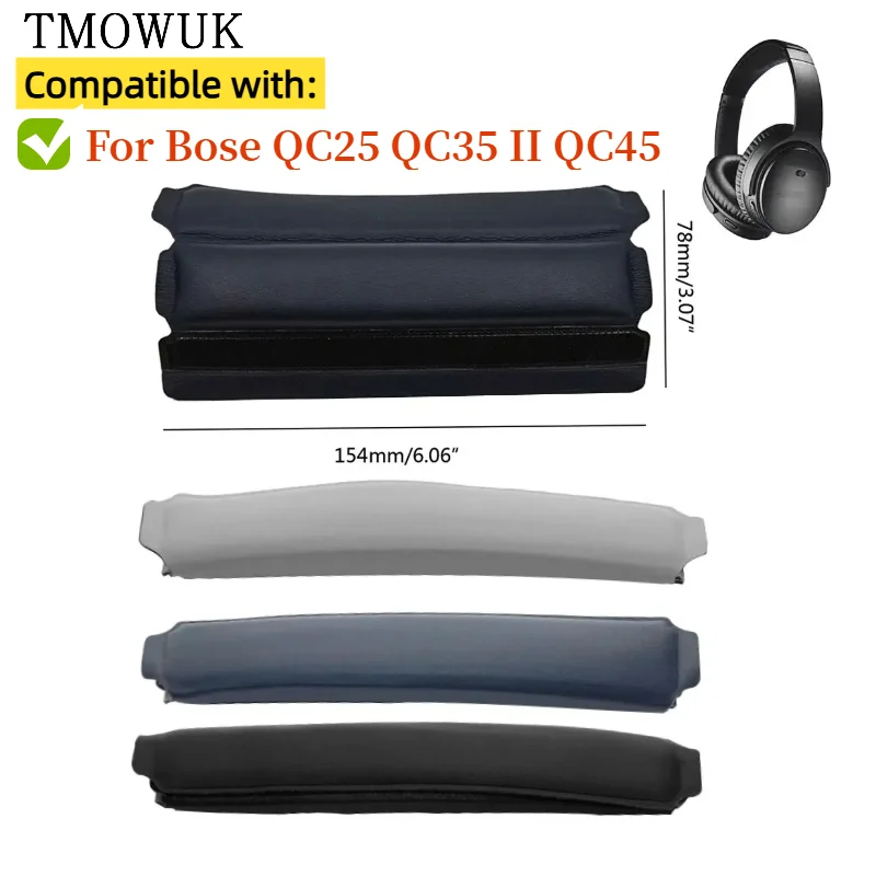 

Universal Full Closure Headband Cover Bose QC25 QC35 II QC45 Headpad Zipper Cushion Protective Cushion Head beam cover