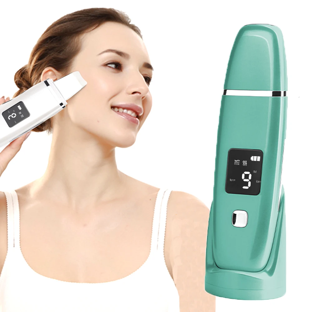 Ultrasonic Scrubber Blackhead Removal Facial Deep Clean Beauty Machine Exfoliating Reduce Wrinkle Face Lifting Massage Device