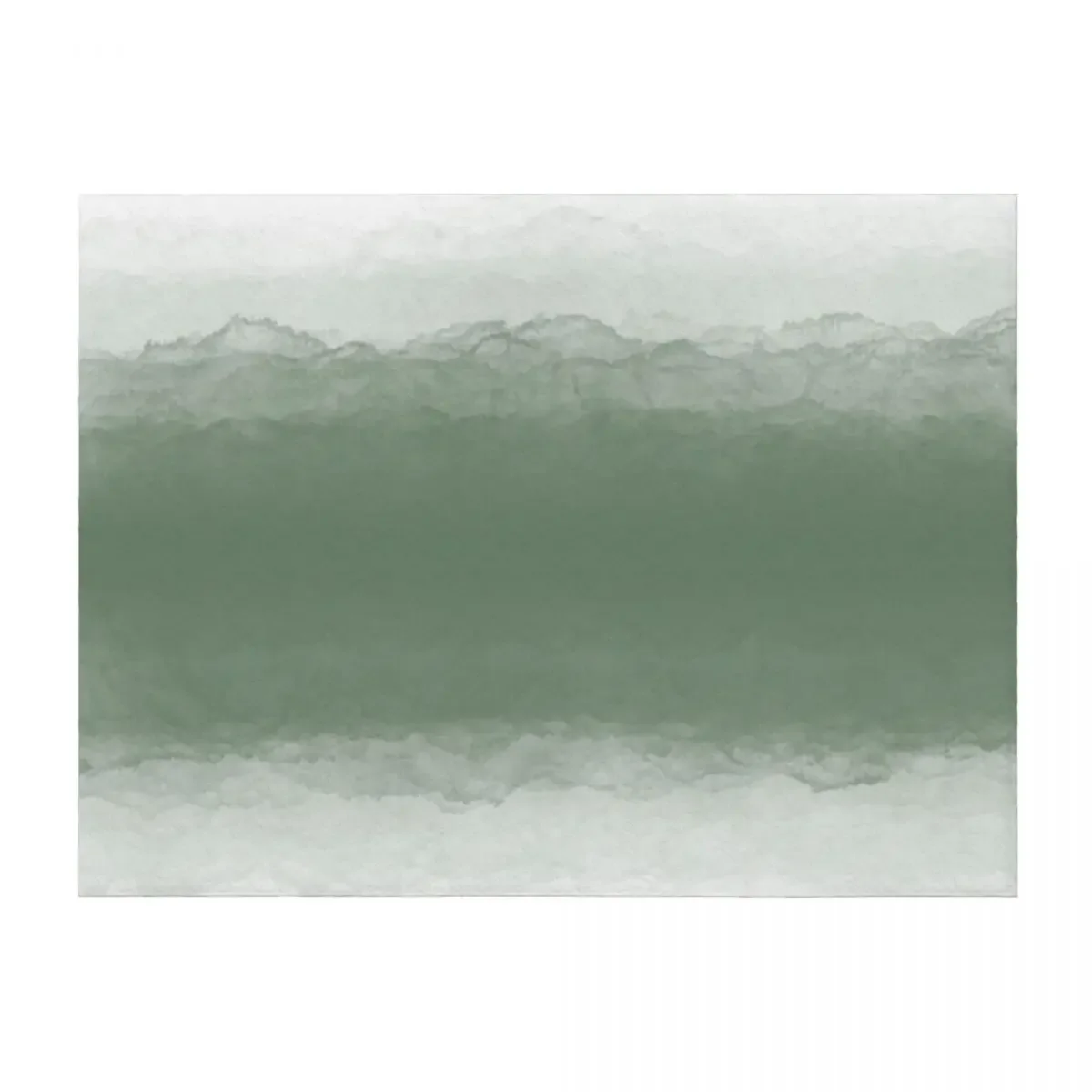 

Abstract Watercolor Ombre (sage green/white) Throw Blanket Travel warm for winter heavy to sleep Thermals For Travel Blankets