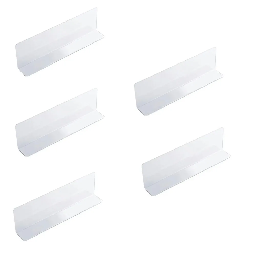 5Pcs Transparent Shelf Divider Panels 20/30/40cm Clear View Under Couch Blocker Heavy-Duty Multifunction
