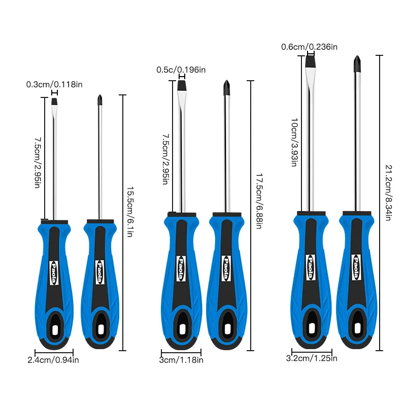 6-pack cross screwdriver set