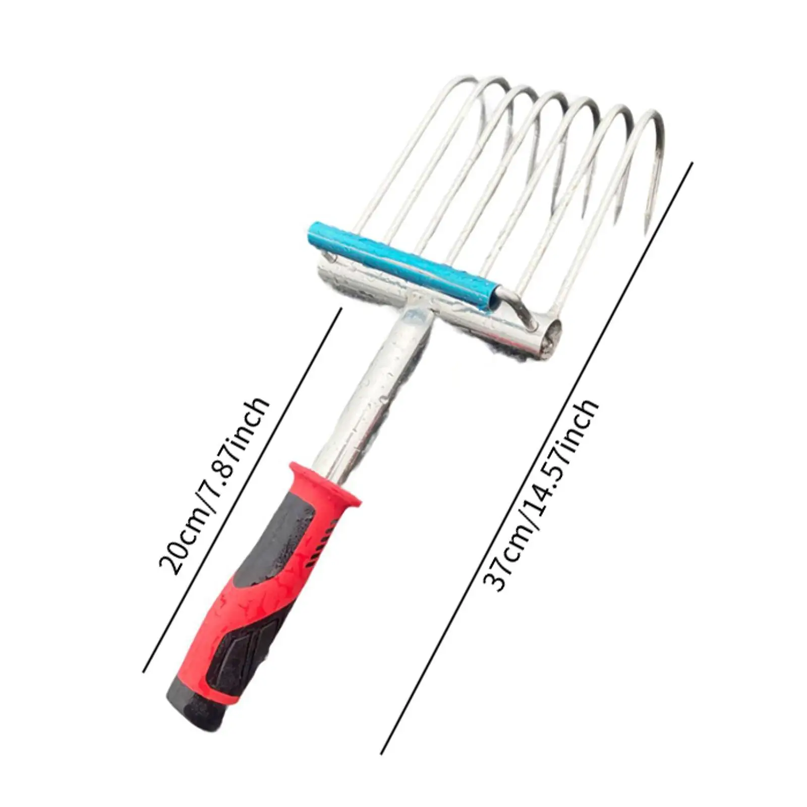 Hand Rake Garden Tool Weeding Small Tool for Beach Lawn Backyard