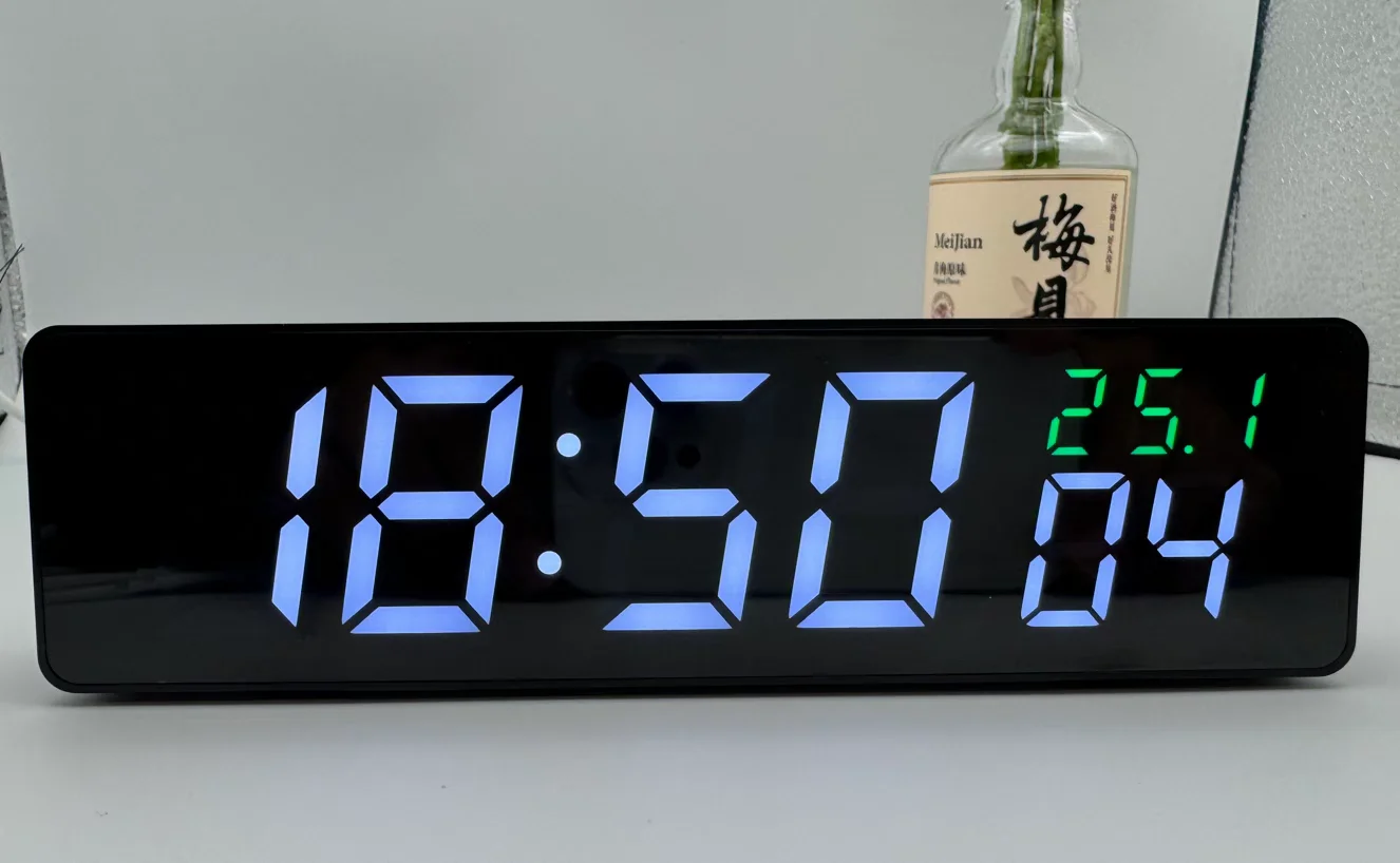 Network timing wifi clock High precision atomic clock Milliseconds display Holiday alarm clock OTA