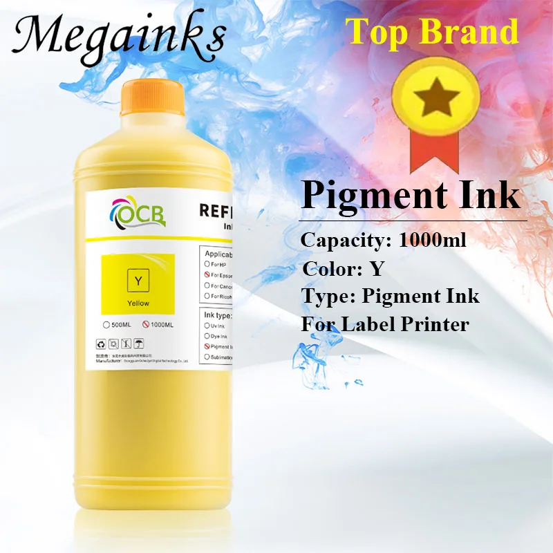 Imagem -05 - Etiqueta Tinta do Pigmento Adequado para Epson Colorworks C3500 C7500 Tm-c3500 Tm-c3510 Tm-c3520 Tm-c7520g tm C3510 C3520 1000ml Alta Qualidade