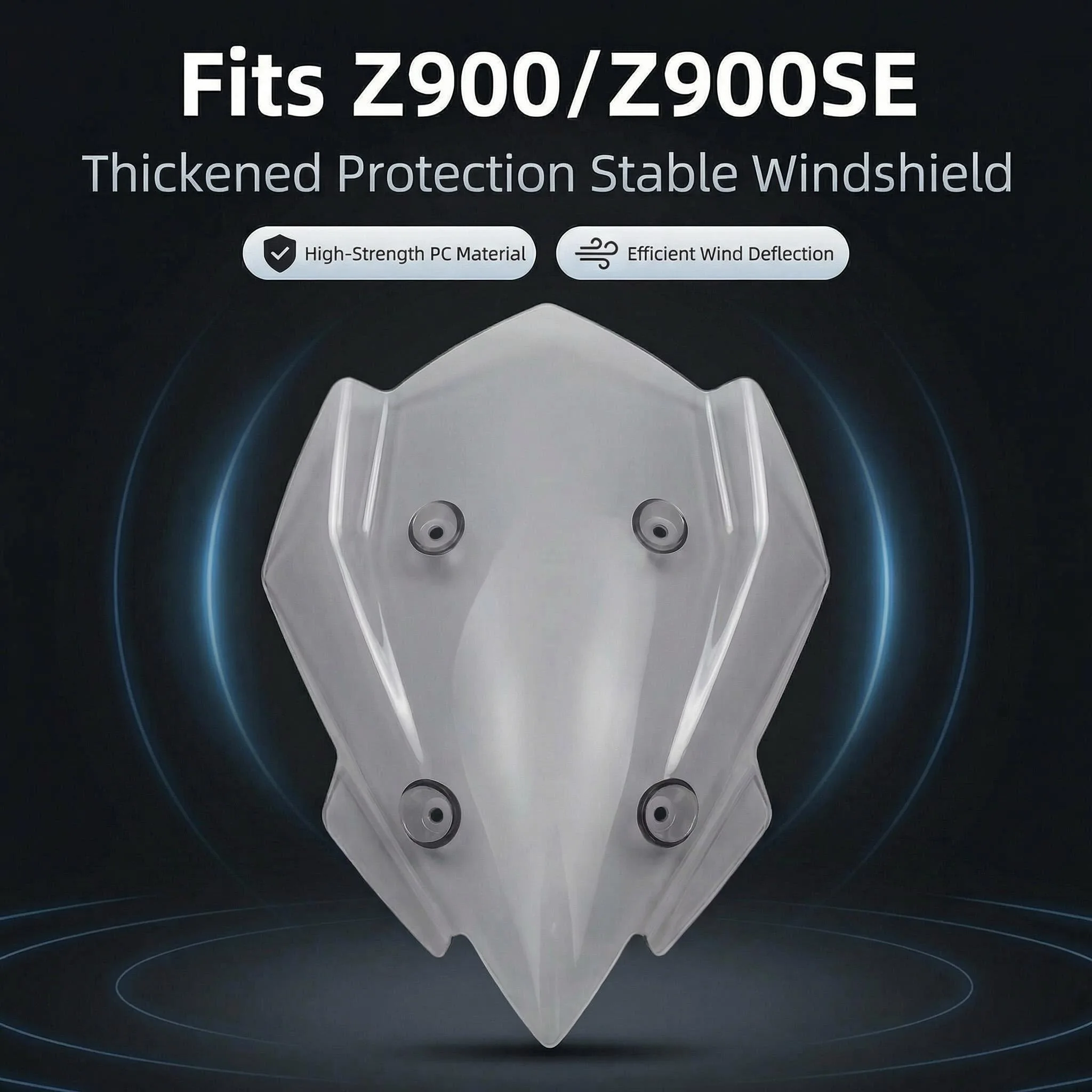 

For Kawasaki Z900 Z 900 SE 2025 2026 Touring Windshield Visor Double Bubble Windscreen Wind Deflector Motorcycle Accessories