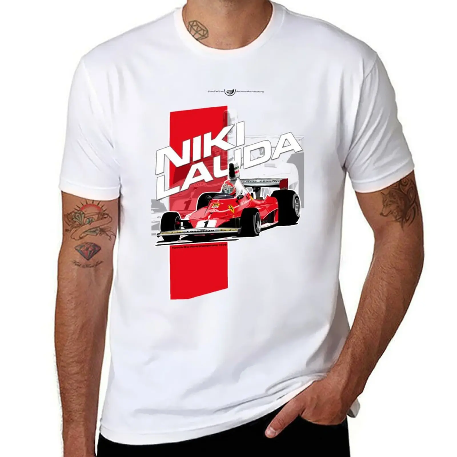 

Niki Lauda - F1 1976 T-Shirt t shirt for man t shirts for man graphic vintage man t shirts for men T-shirt