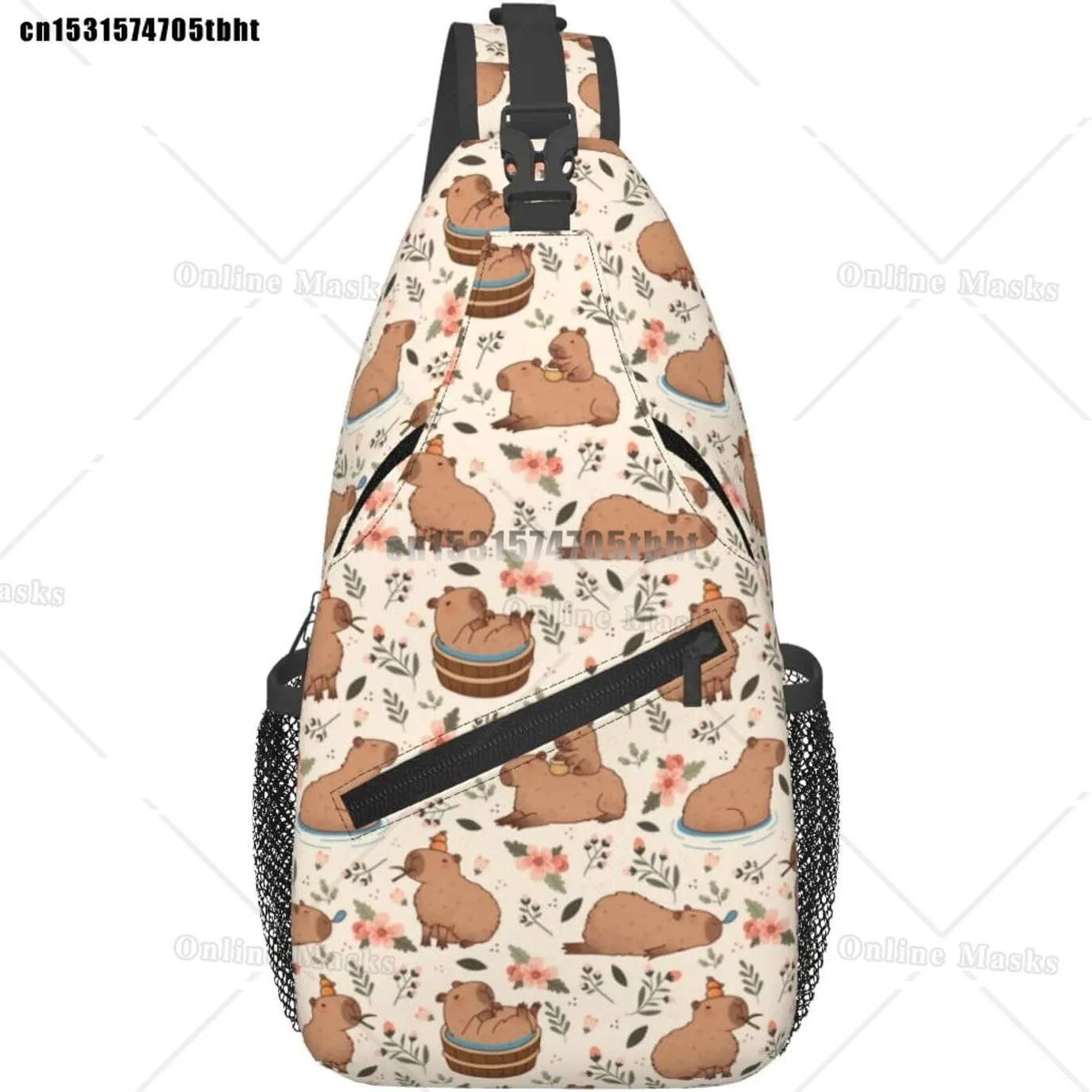 

Capybara Sling Bag Crossbody Sling Backpack for Women Men Travel Hiking Daypack Chest Shoulder Bag