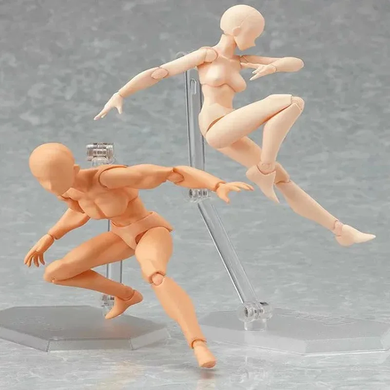 Miniature Figurine Doll Model 14cm Action Figure Toys Model Mannequin BJD Art Sketch Draw Action Figures