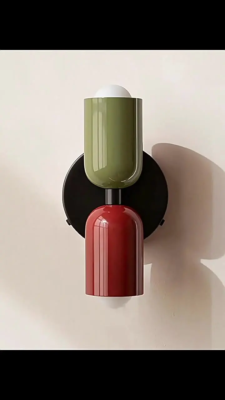

Colorful bedside wall lamp Nordic living room corridor Wall light Children's room macaron Home Interior Decoration lamp