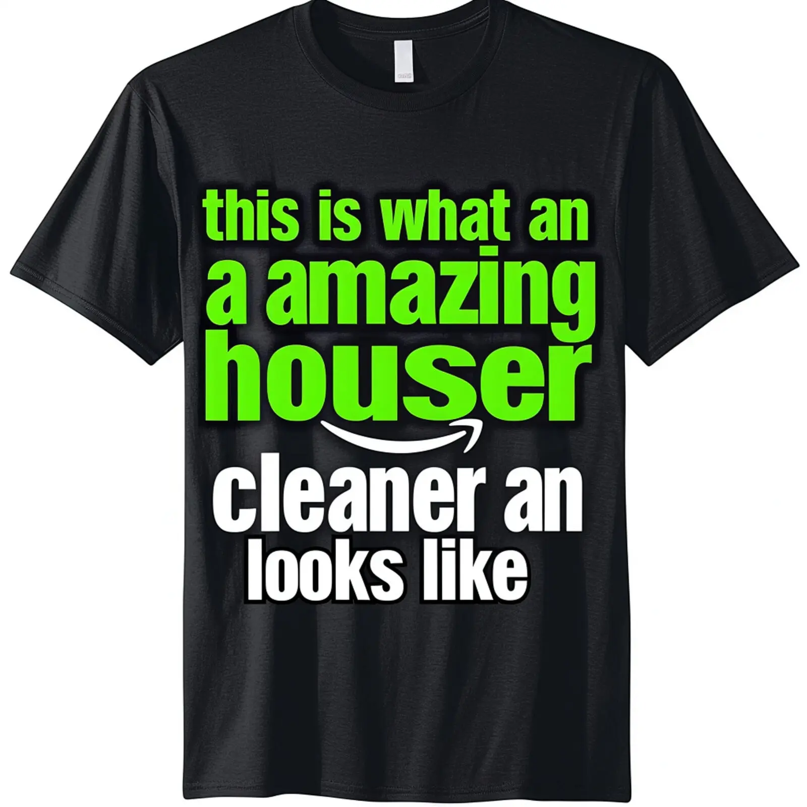 Stylish Black Tee for Exceptional House Cleaners