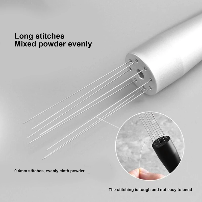 Agulha de agitação de café expresso, distribuidor de adulteração de café, ferramenta niveladora, tipo agulha, distribuidor de pó de café d-quente