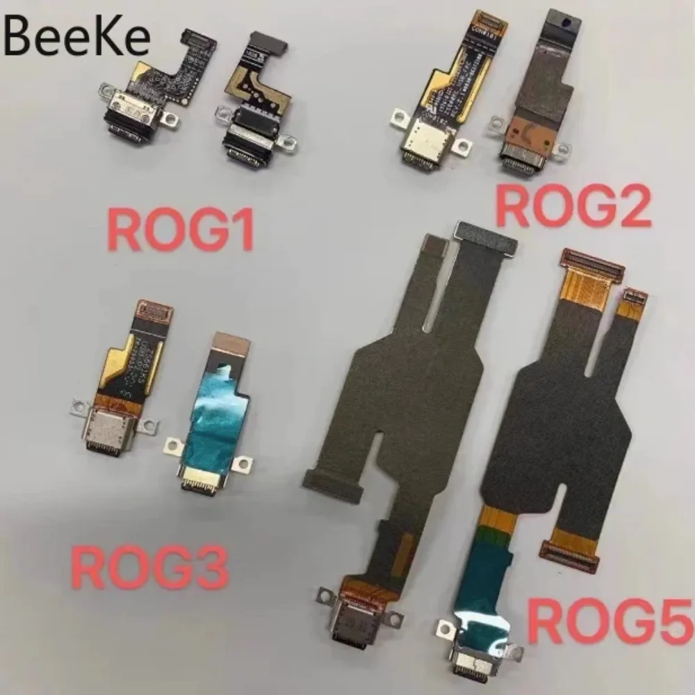 Replace Original For For ASUS Rog Phone 2 3 5 6 7 8 Pro 5S 6S USB Charging Dock Port Jack Board Charger Flex Cable Repair Parts