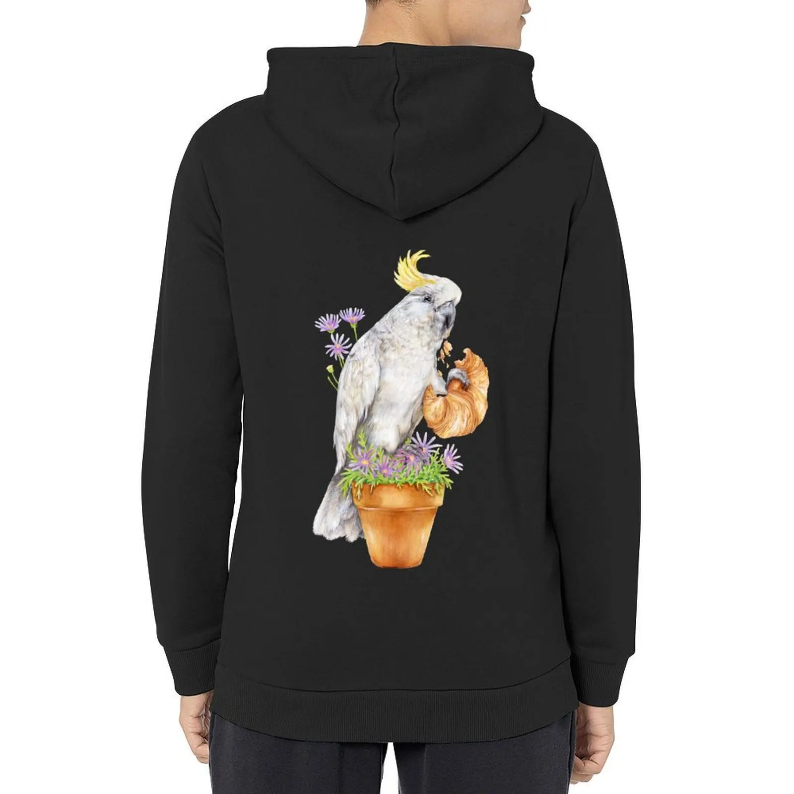 

Cheeky Cockatoo - Funny Sydney Bird eating Croisant Hoodie fashion men men's autumn clothes autumn man hoodie