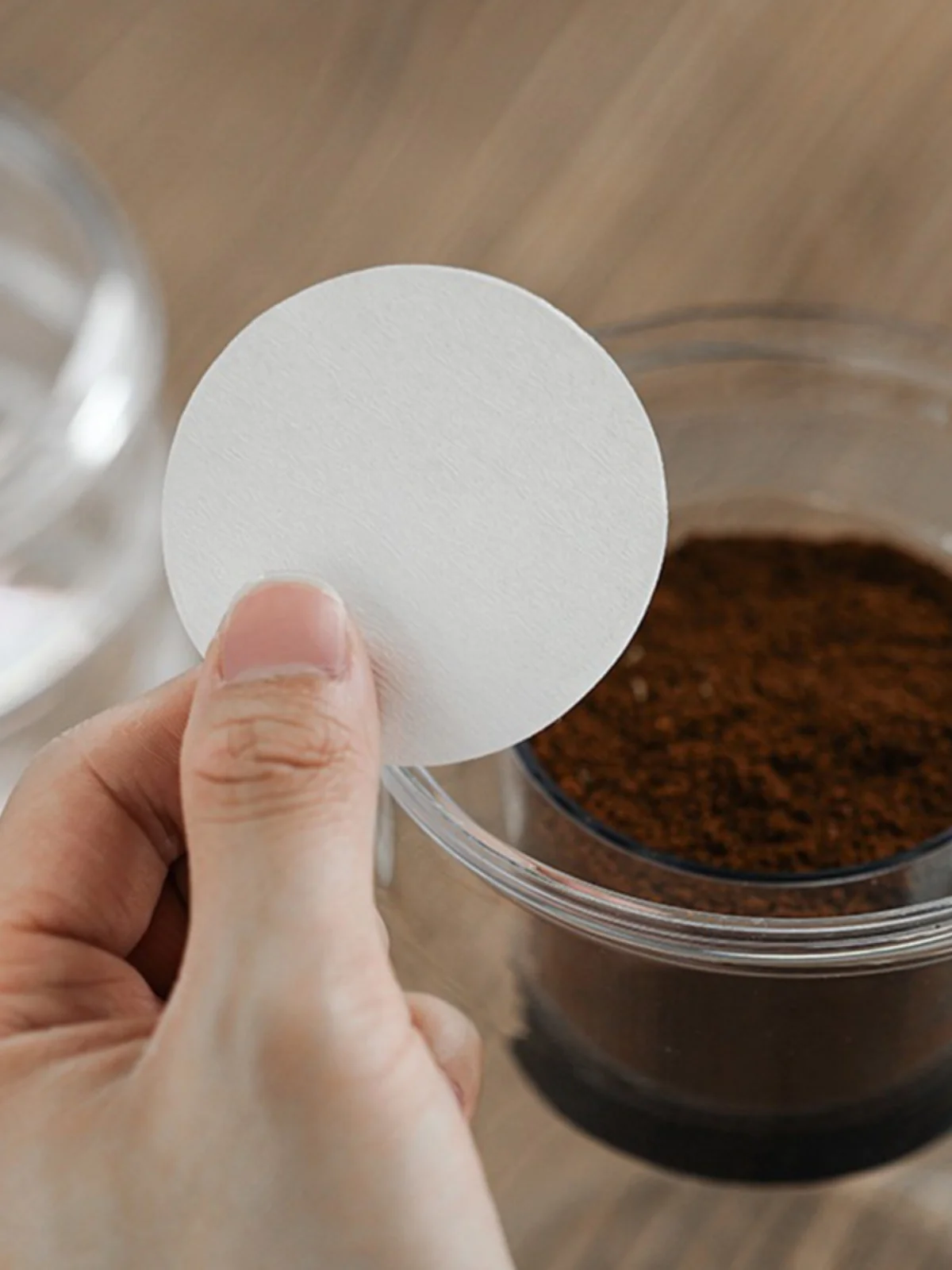 Wza Italian Coffee Hine Handle French Pr Round Filter Paper 00 Eets Brew Head N…