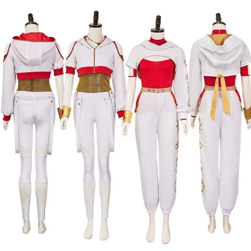 Disfraz de Zombies 2025, disfraz de Nova para TV, disfraz de mujer adulta, abrigo, pantalones, trajes de pulsera, fantasía de Halloween, traje de fiesta de Carnaval
