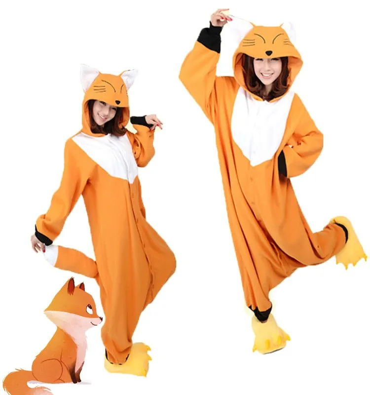 New adult children\'s fox costume Halloween costume parent-child live catwalk costume fox cos parent-child costume stage costume