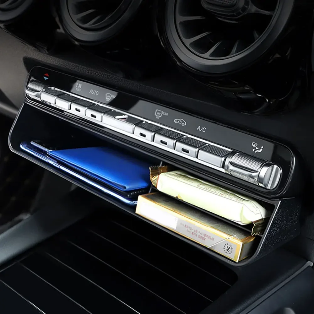 

Car Central Control Storage Box Trim Organizer Tray for Mercedes Benz A B CLA GLB GLA Class W177 W247 C118 X247 H247 2020-2023
