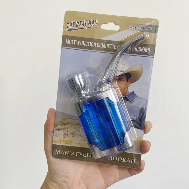 Komplettes Set, reinigbare Acryl-Räucherpfeife, modischer Mikrofilter, Tabakpfeife, Zirkulation, reduziert Teer, Rauchfilter, Zigarettenwerkzeug