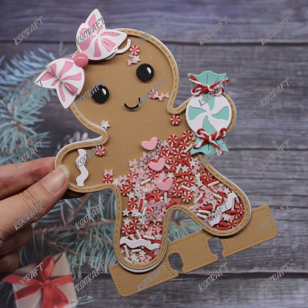 KSCRAFT  Gingerbread Man Memorydex Cutting Dies Stencils for DIY Scrapbooking Decorative Embossing DIY Paper Cards