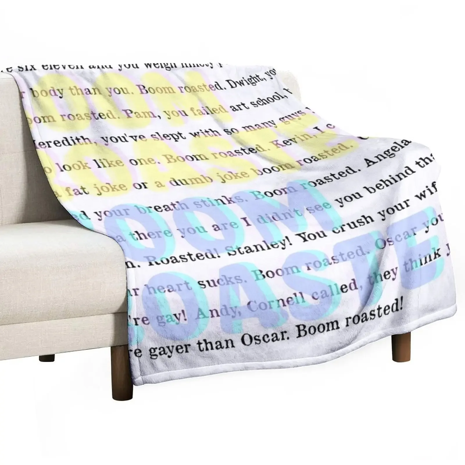 

boom roasted Throw Blanket Thins Vintage Soft Beds Blankets