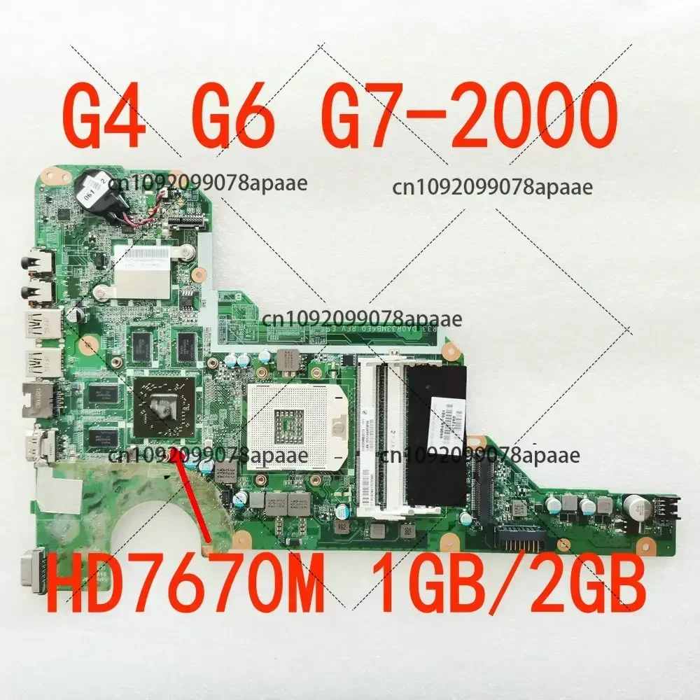 For HP Pavilion G4 G6 G7-2000 DA0R33MB6F0 DA0R33MB6F1 DA0R33MB6E0/E1 680569-001 680569-501 680570-001 680570-501 HD7670M 1GB/2GB