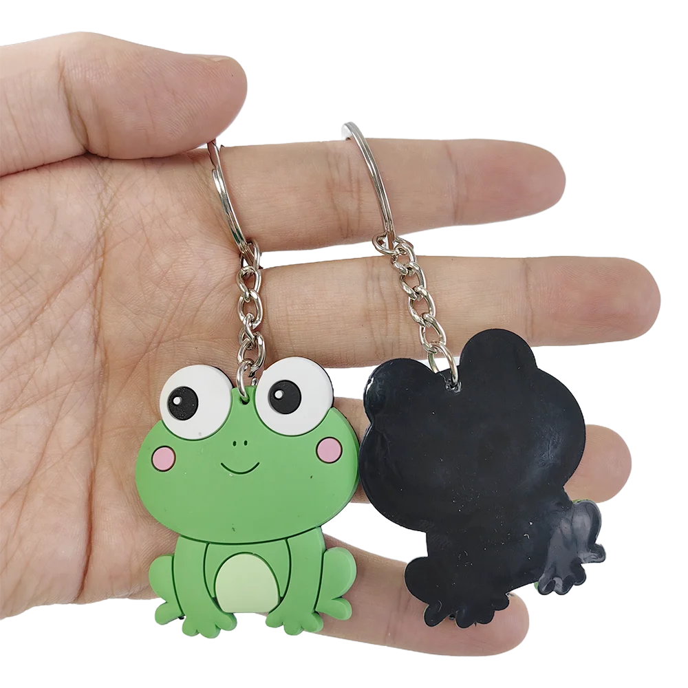 5/10/20 Stück Frosch-Schlüsselanhänger für Frosch-Partygeschenke, Zubehör, Geburtstagsparty, Taschenfüller, Froschtier, Babyparty, Party-Dekorationen – Detail 2
