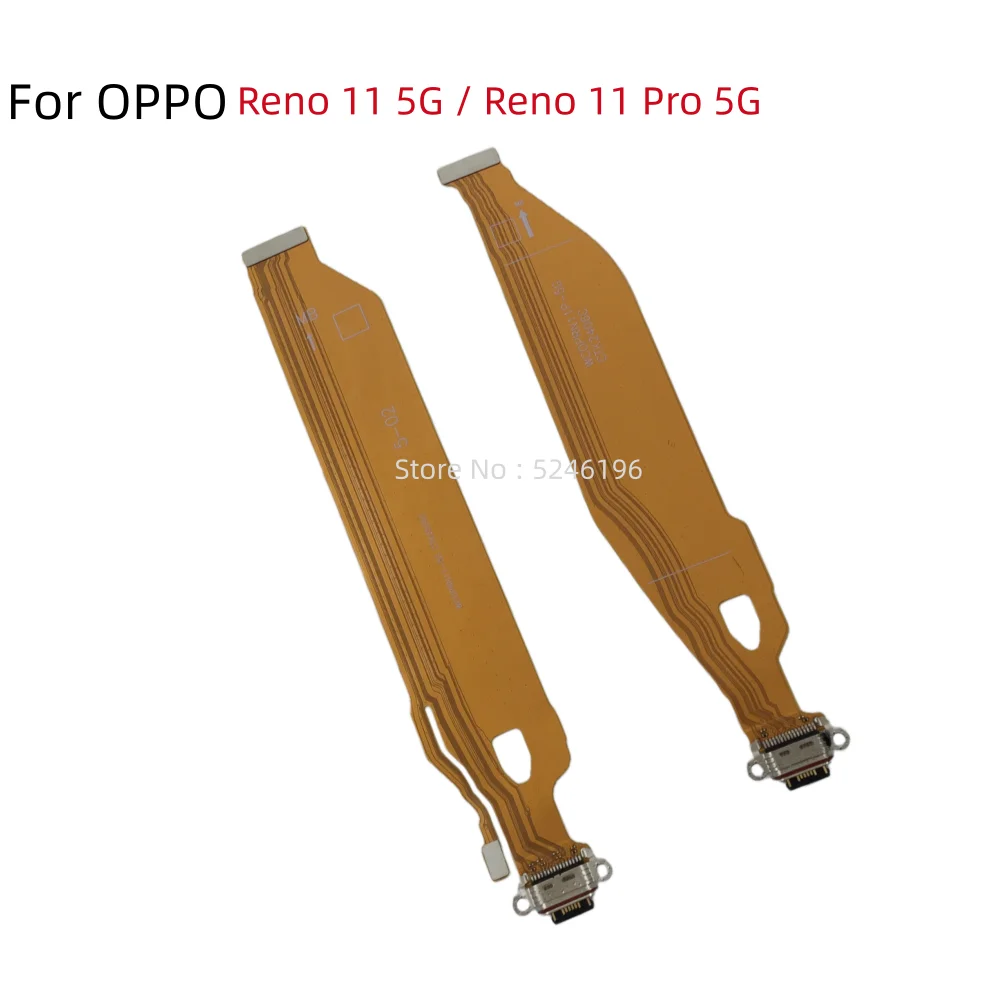 1pcs USB Charging Port Charger Base Connector Flex Cable For OPPO Reno 11 5G Reno11 5G Reno 11 Pro 5G Reno11Pro 5G Replace Part.