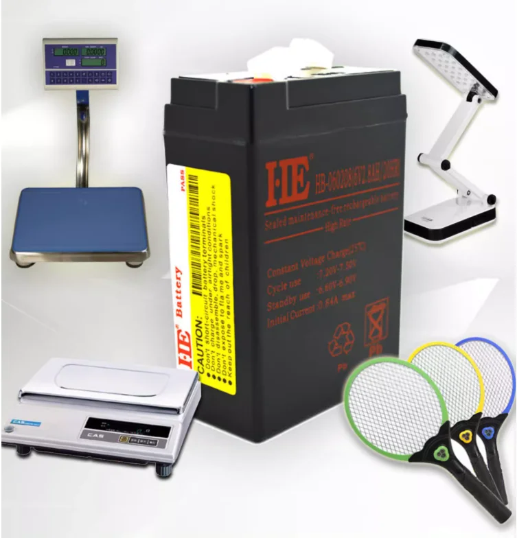 6V2.8AH Battery Rechargeable lead-acid Accumulator for Fire Light Table Lamp Electronic Scale