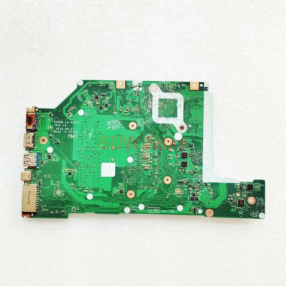 EH5AW LA-G521P Mainboard For Acer Aspire A515-52 A515-52G Laptop Motherboard LA-G521P With I5-8265U CPU UMA DDR4 100% Work