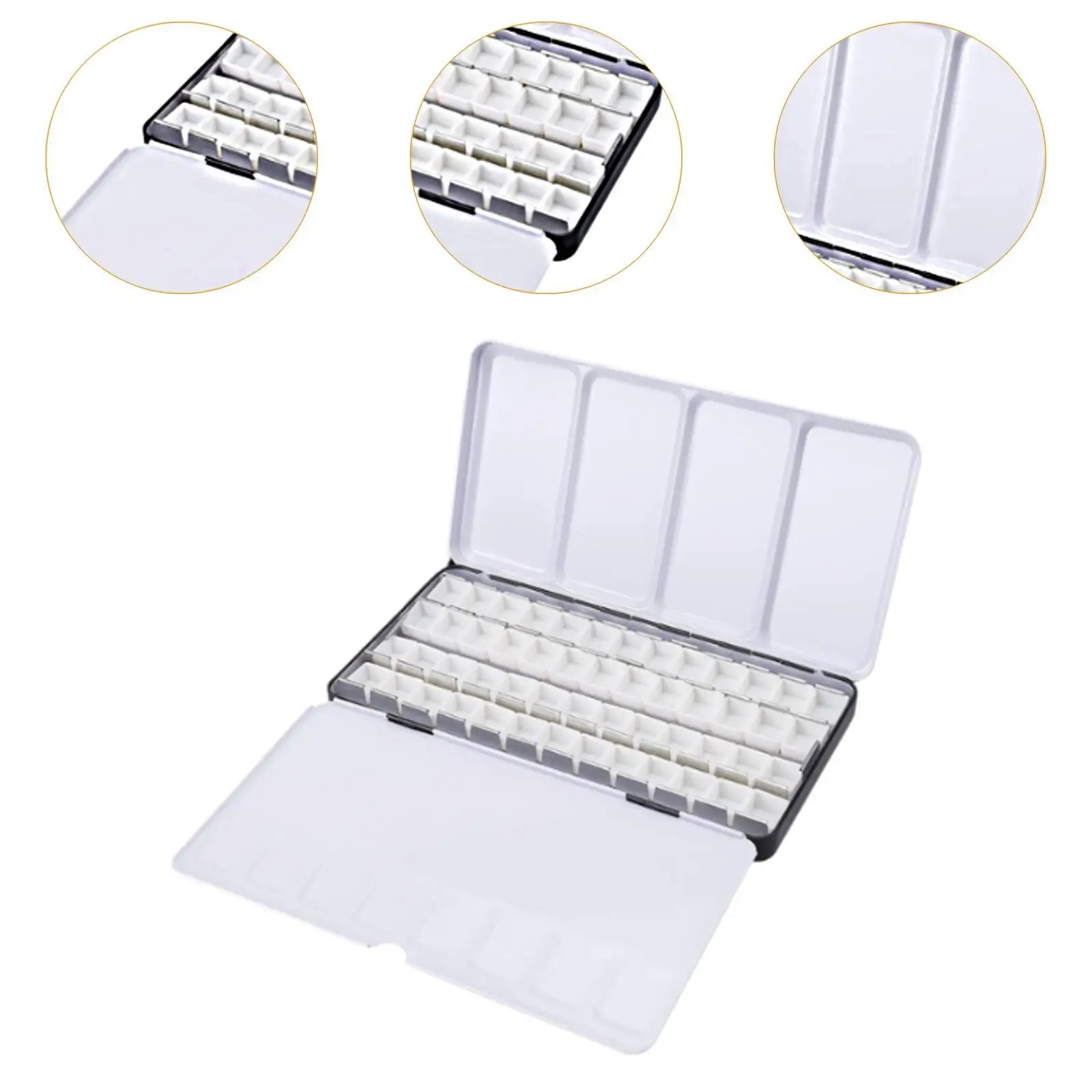 Watercolor Palette Folded Out Palette Compact for Artists Paint Box Paint Case for DIY Water Colour Oils Paints Air Painting