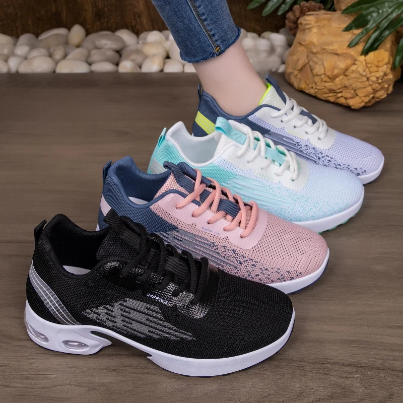 New Women Casual Athletic Mesh Fashion Sneakers Breathable Lace‑Up Outdoor Jogging Running Walking Leisure Shoes for Daily Wear - view 6